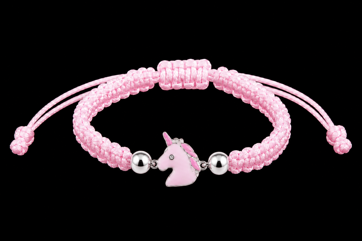 Princess Unicorn 925S Macramé Bracelet