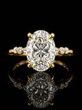 Oval Lab Diamond Ring – 14K Gold