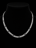 925S Figaro Chain Necklace – 4MM