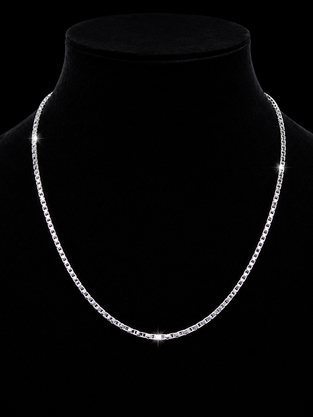 925S Box Chain Necklace – 1.5MM