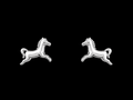 Running Horse Stud Earrings – 925S