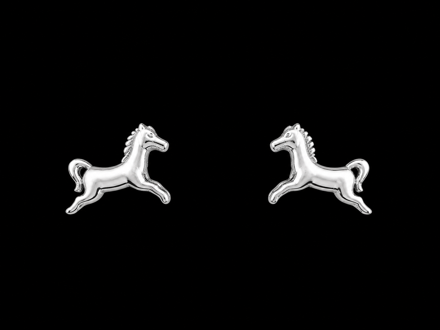 Running Horse Stud Earrings – 925S