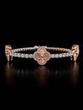 925S Moissanite Clover Tennis Bracelet – 3.95 CTW VVSD