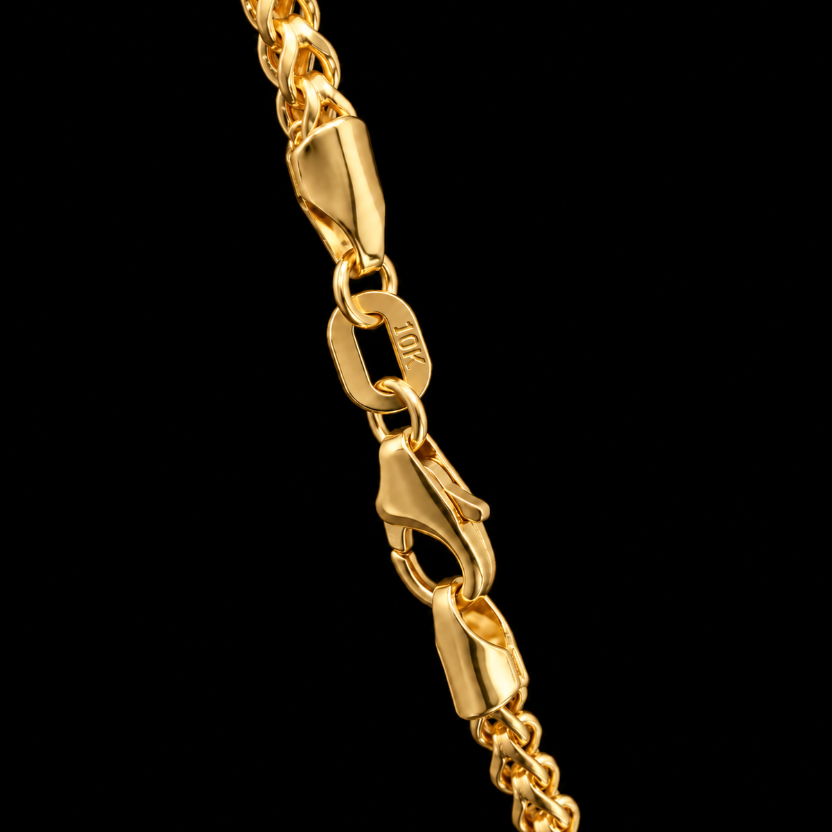 S24" | Royal Franco 10K Yellow Gold Chain Necklace