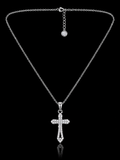 Classic Cross Necklace – 925S CZ Pendant