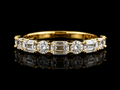 Mixed-Cut Lab Diamond Ring Band – 14K Gold