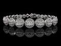 925S Moissanite Halo Tennis Bracelet – 7.20 CT