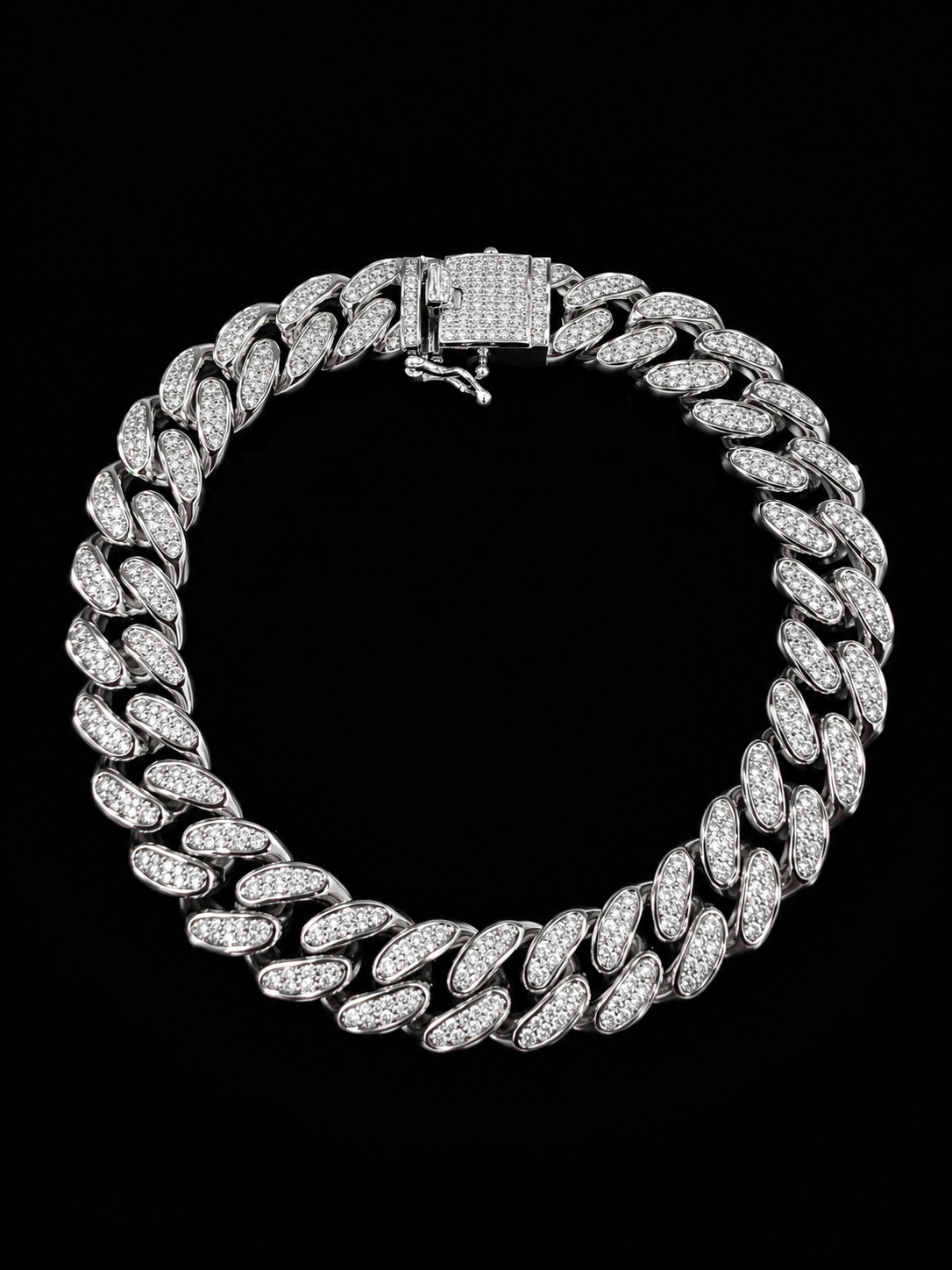 925S Iced Cuban Link Bracelet – 10MM