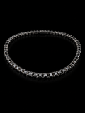 925S Black Moissanite Tennis Chain – 27 CTW