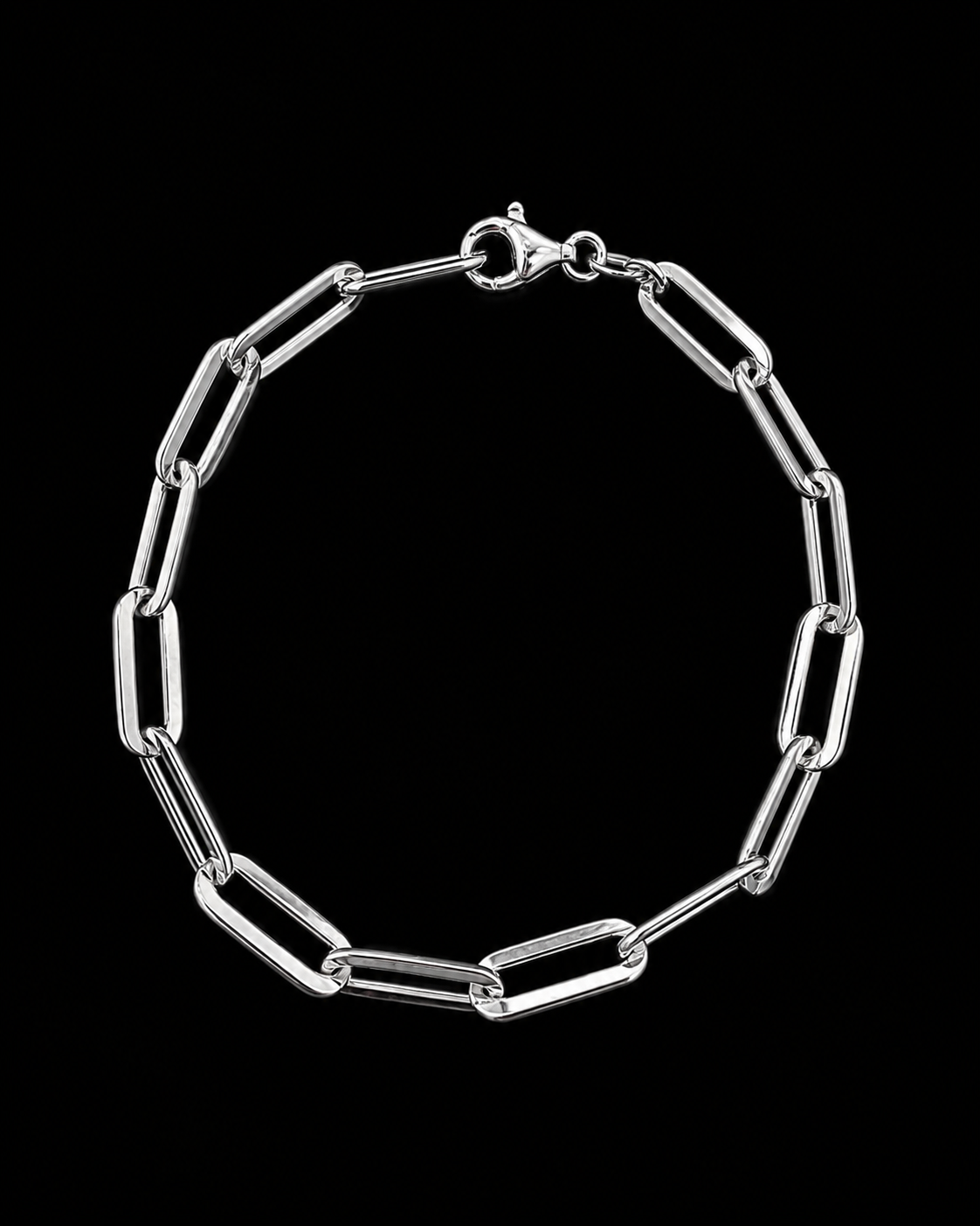 925S Paperclip Bracelet – 8"