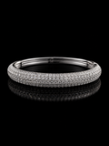 925S Moissanite Pavé Bangle Bracelet – 4.08 CTW VVSD