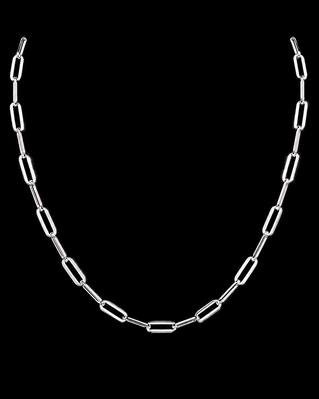 925S Paperclip Chain Necklace – 20”