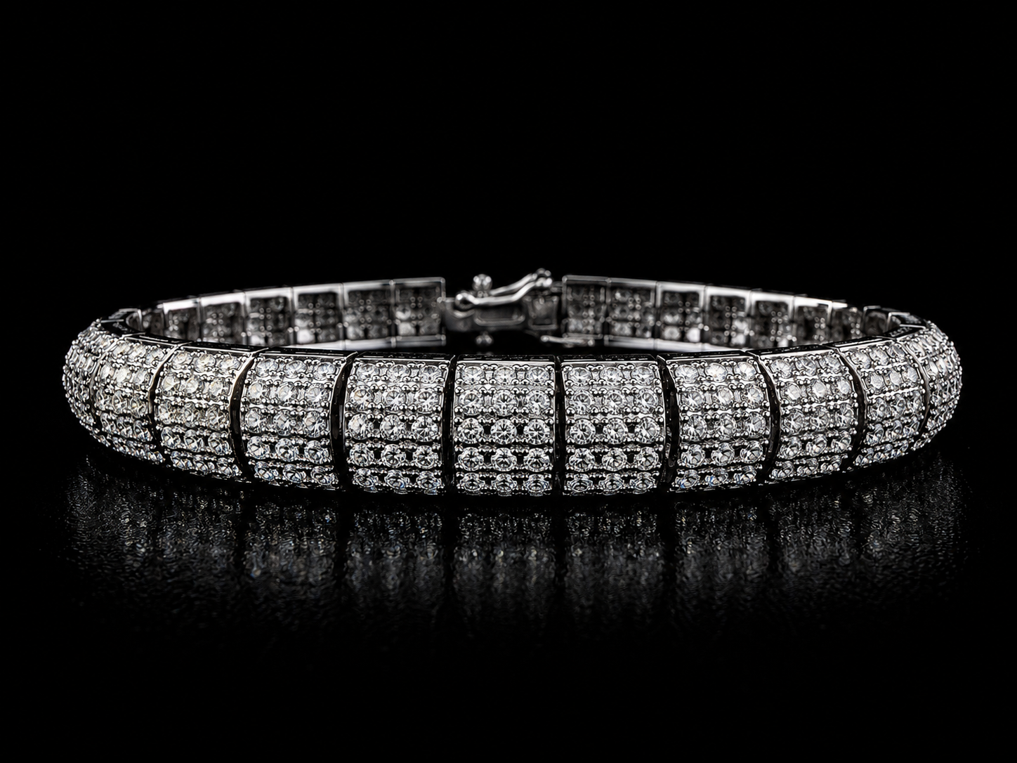 925S Pavé Moissanite Luxury Bracelet – 6.33 CTW VVSD