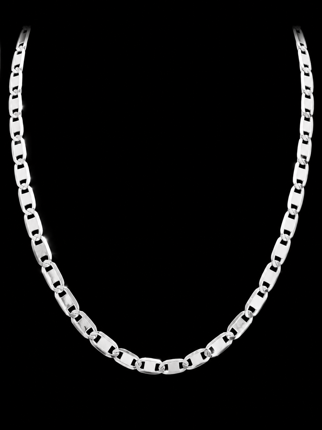Italy 925S Mariner Link Chain Necklace
