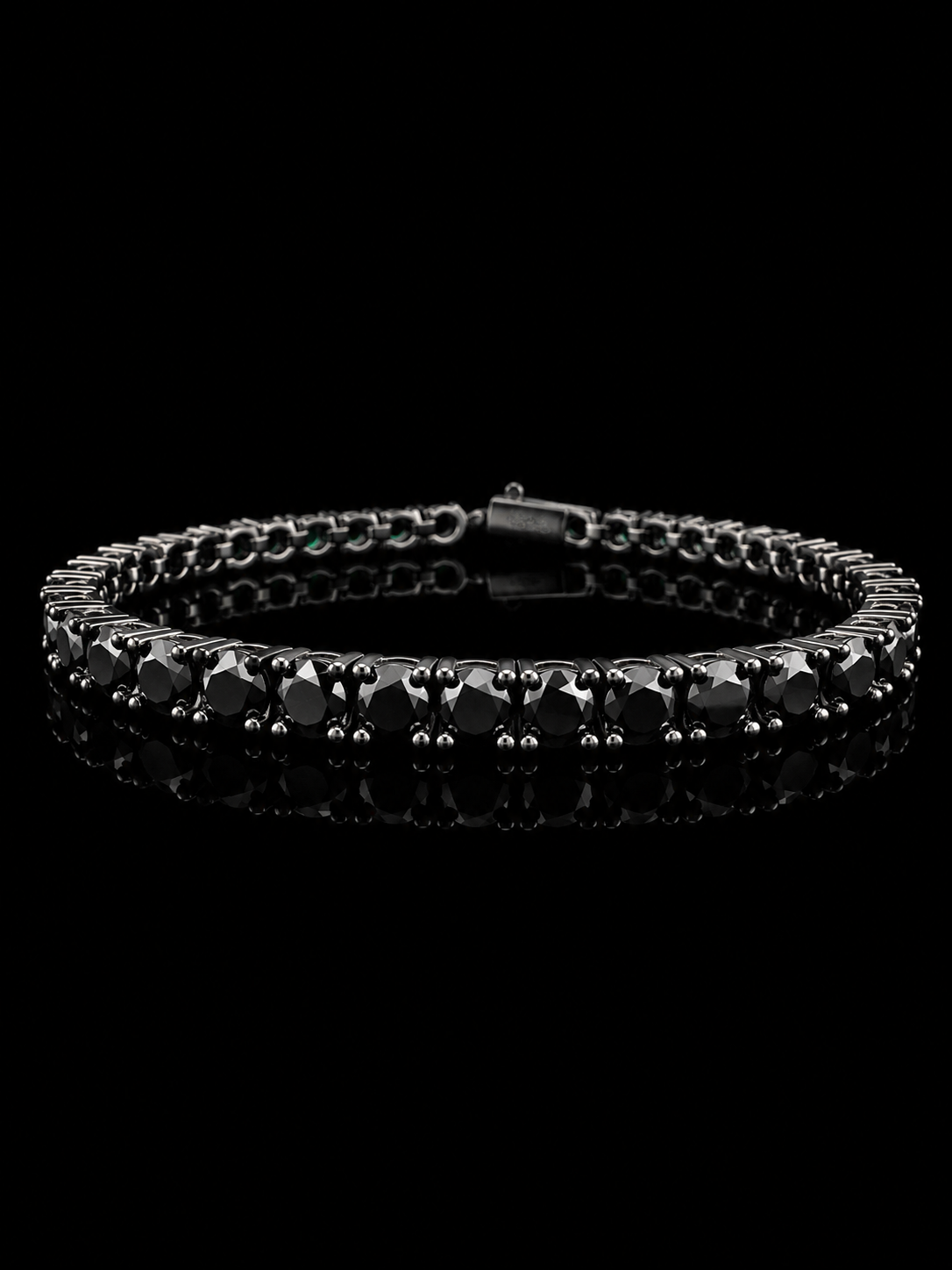 925S Black Moissanite Tennis Bracelet – 11.25 CT VVSD