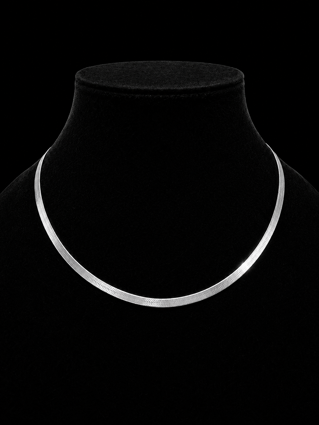 925S Herringbone Chain Necklace – 5MM