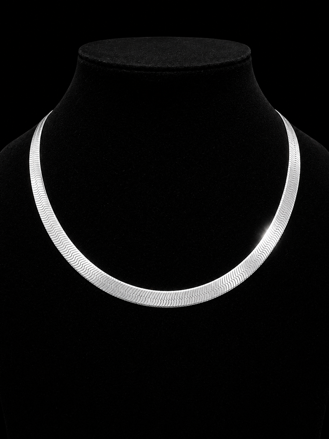 925S Herringbone Chain Necklace – 9MM