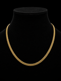 925S Gold Plated Cuban Box Link Necklace