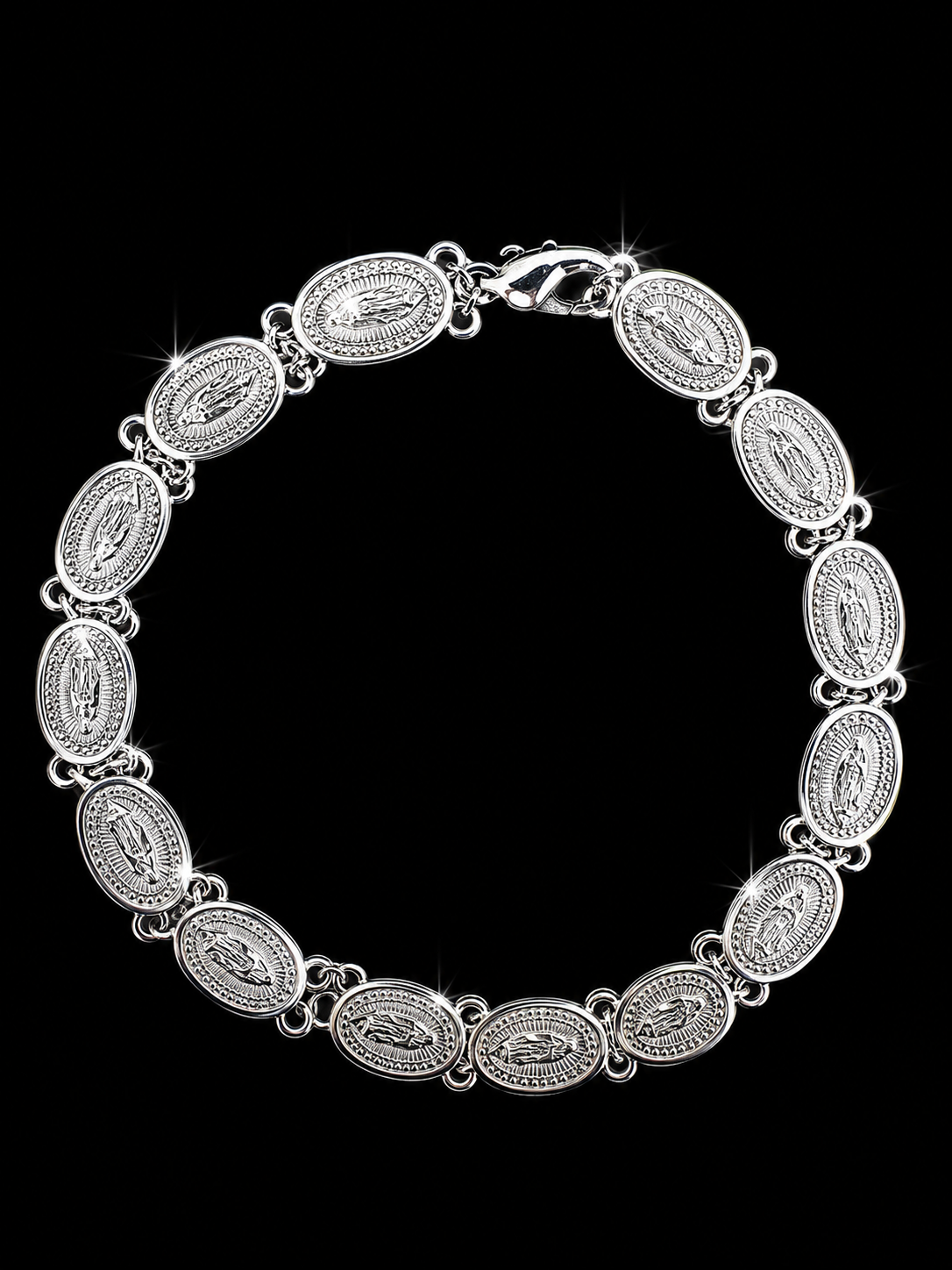 925S Miraculous Virgin Medal Bracelet