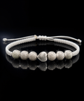 925S Heart Macramé Bracelet