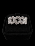 925S Moissanite Cuban Link Ring – 1.26 CTW VVSD