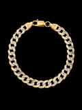 925S Gold Plated Diamond-Cut Cuban Bracelet – 6MM