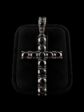 925S Black Moissanite Cross Pendant – 5.84 CTW VVSD