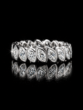 925 Silver Marquise CZ Eternity Ring