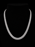 925S Moissanite Cuban Link Chain – 15.552 CTW VVSD | 10MM | 22”