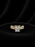 14K Gold Radiant Baguette Moissanite Ring – 5.01 CTW