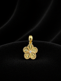 14K Gold Radiant Clover Pendant