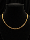 14K Solid Gold Franco Link Chain – 18 Inches