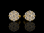 925S Moissanite Flower Stud Earrings – 1.05 CTW