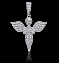 Praying Angel Pendant – 925 Sterling Silver CZ Angel Pendant
