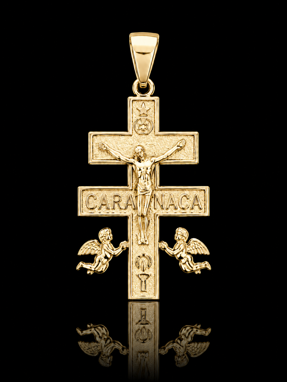 Caravaca Cross Pendant – 925S Gold Plated Pendant