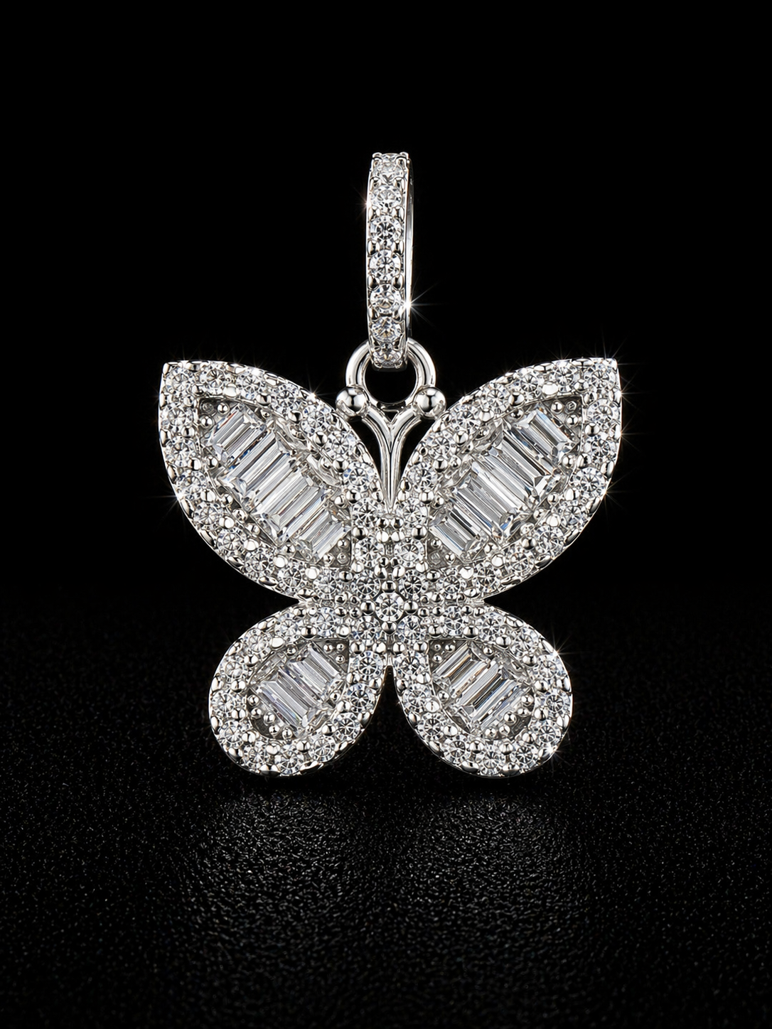 Celestial Butterfly Moissanite Pendant 925S | VVS-D