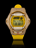 Custom Casio BG169CH-9 Moissanite Watch – 7 CTW VVSD Yellow Edition