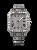 Iced Roman Dial Watch – 20CTW Moissanite VVSD