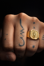Guadalupe Heritage Signet Ring – 18K | 12