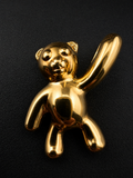 18K Italy Gold Teddy Bear Pendant