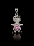 Girl Pendant – 925SCZ Charm Pendant