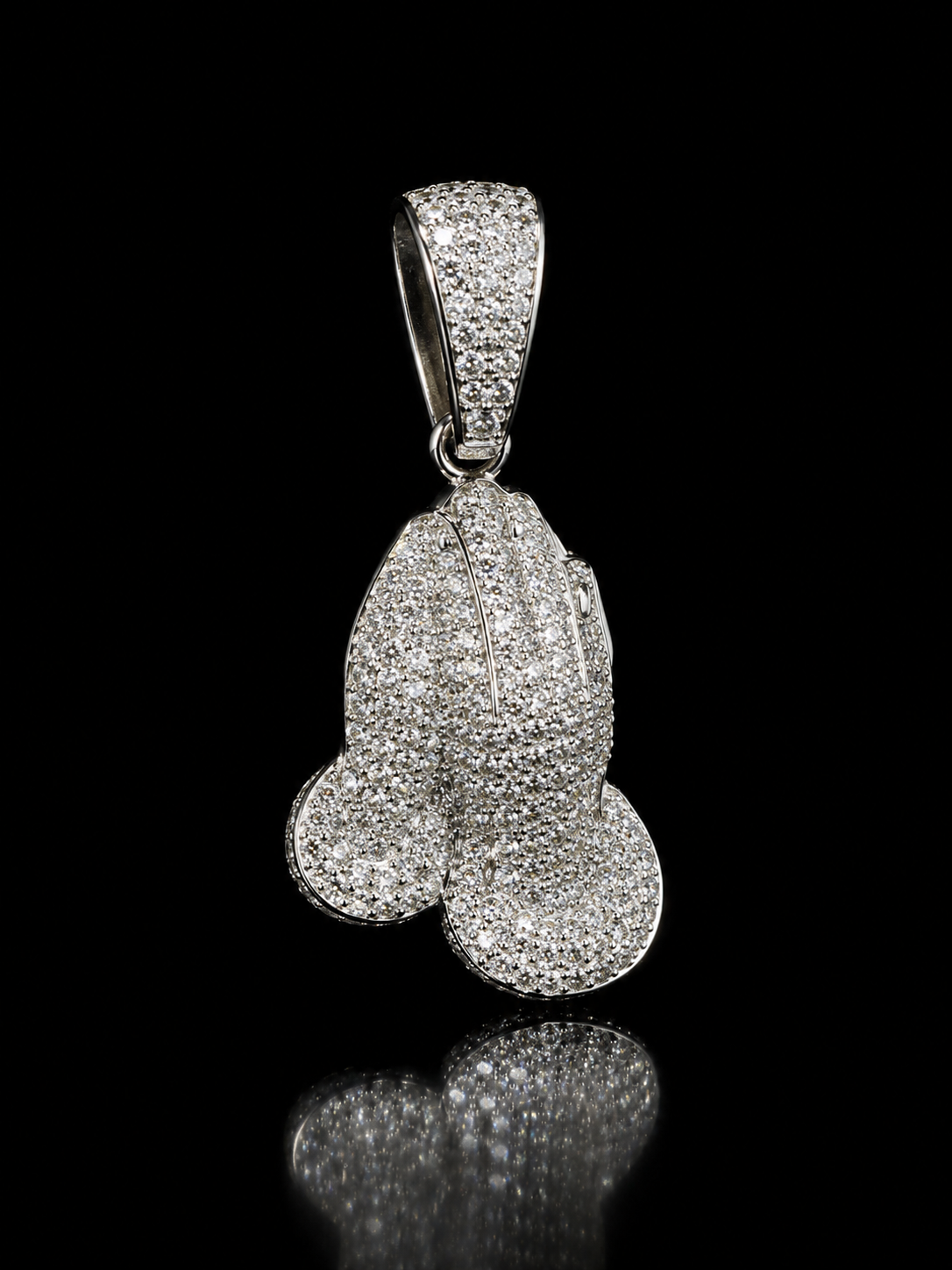 Praying Hands Pendant – 925S CZ Pendant