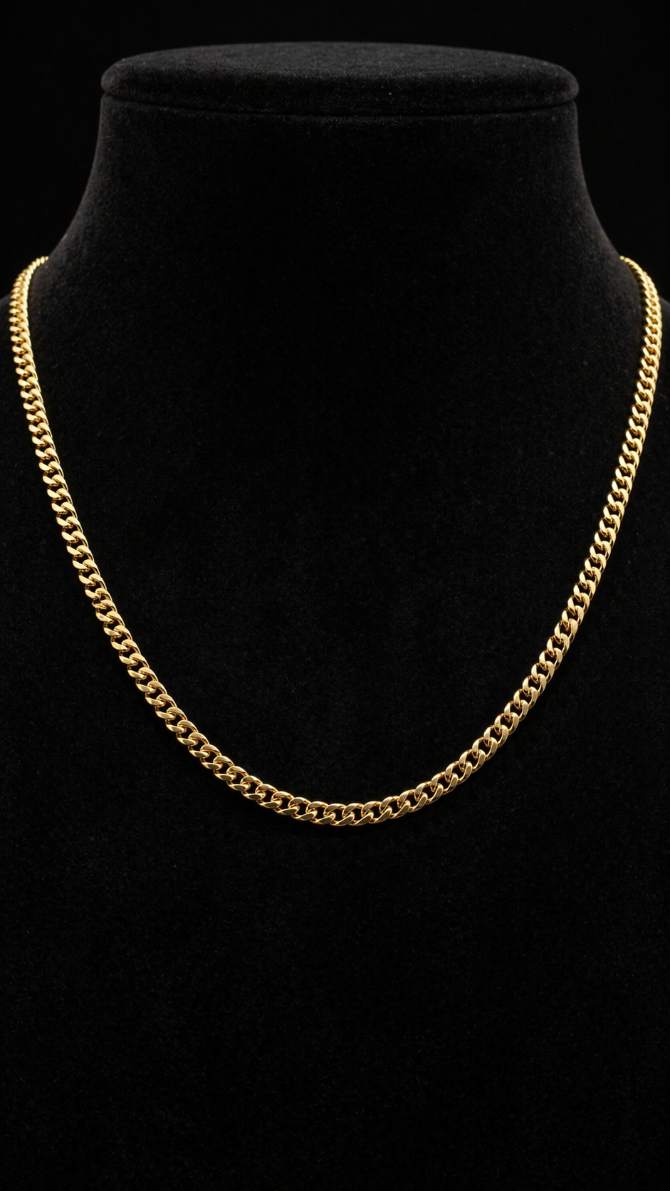 10K Gold Classic Hollow Cuban Link Chain 22"