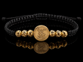 18K Gold Saint Michael Macramé Bracelet