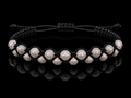 925S Frosted Macramé Bracelet