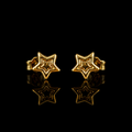 Celestial Star 18K Gold Stud Earrings