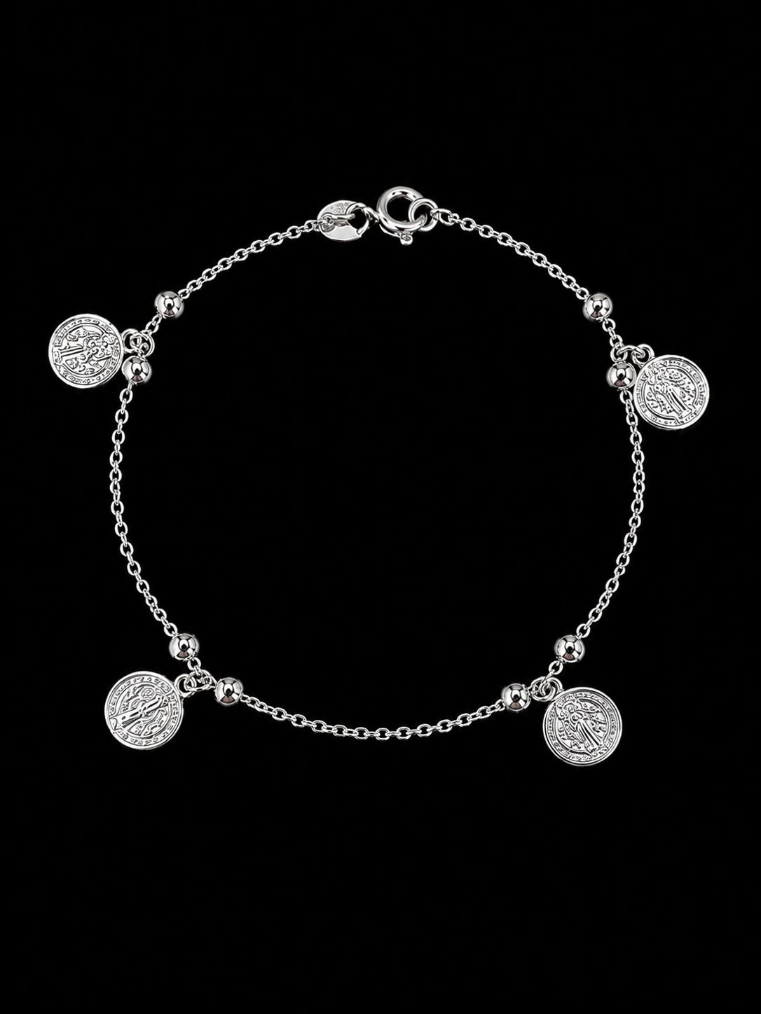 Saint Benedict Charm Bracelet – 925S