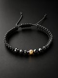 18K Midnight Onyx Macramé Bracelet