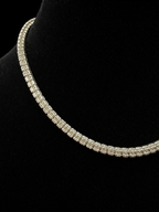 Solid Box Tennis Chain. 18" | Italy 925S