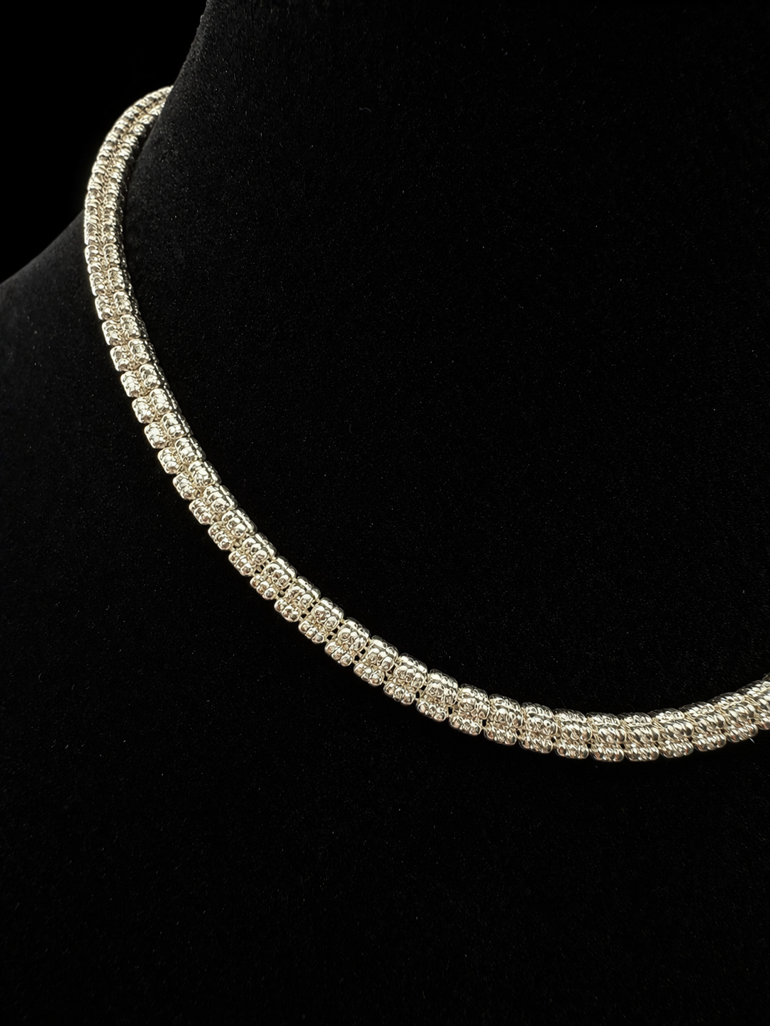 Solid Box Tennis Chain. 18" | Italy 925S